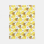 De zeer hongerige rups redt het bijenpatroon fleece deken (Voorkant)