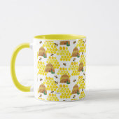 De zeer hongerige rups redt het bijenpatroon mok (Links)