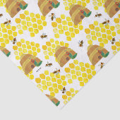 De zeer hongerige rups redt het bijenpatroon tissuepapier (Detail)