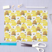 De zeer hongerige rups redt het bijenpatroon tissuepapier (Craft)