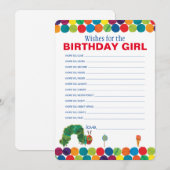 De zeer hongerige rups Verjaardagswensen Notitiekaartje (Voorkant / Achterkant)