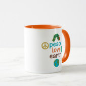 De zeer hongerige rups Vrede houdt van de Aarde Mok (Voorkant rechts)