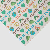 De zeer hongerige rups Vrede houdt van de Aarde Tissuepapier (Detail)