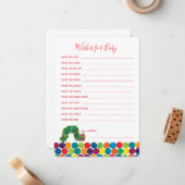 De zeer hongerige rups wenst Baby Notitiekaartje (Voorkant / Achterkant in situ)