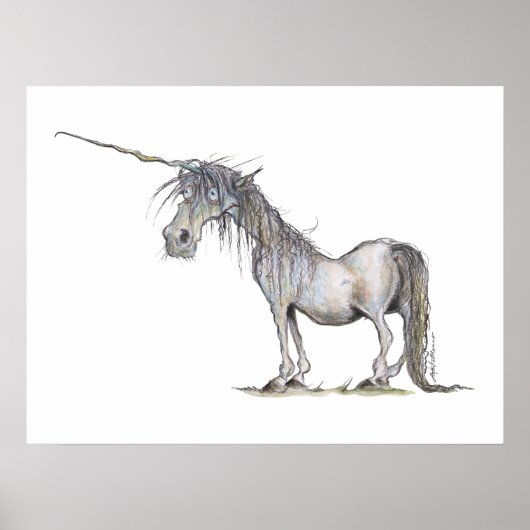 De zeer oude laatste Unicorn Poster (Voorkant)