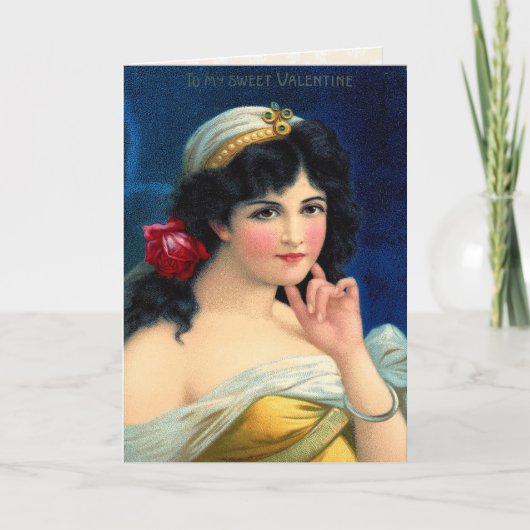 De zeer Speciale Vintage Kaart van Valentijn (Voorkant)