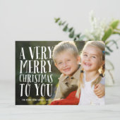 De zeer Vrolijke Kaart van de Foto van de Vakantie (Staand voorkant)