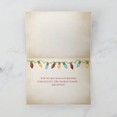 De zeester van Kerstmis op de kust met zeemeeuwen Kaart (Binnen)