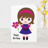 DE ZEETHEART VAN ALLE *4 JAAR OLDS* BIRTHDAY KAART (Gele Bloem)