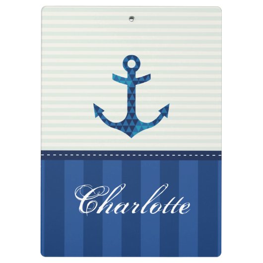 De zeevaart Blauwe Naam van de Douane van het Klembord (Achterkant)