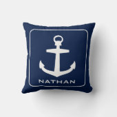 De zeevaart Douane van de Naam van het Anker Kussen (Achterkant)