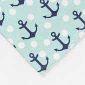 De zeevaart Stippen van de Munt en Marineblauwe Fleece Deken (Hoek)