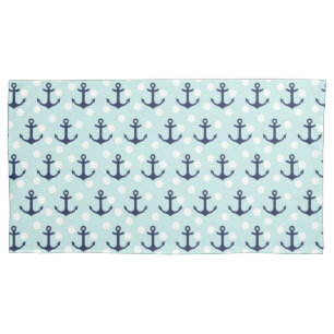 De zeevaart Stippen van de Munt en Marineblauwe Kussensloop