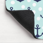 De zeevaart Stippen van de Munt en Marineblauwe Muismat (Hoek)