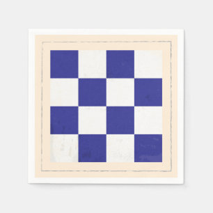 De zeevaart Vlag van het Signaal van de Brief "N" Servetten