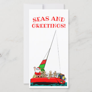 De ZeevaartKerstkaart van zeeen en van Groeten Feestdagenkaart