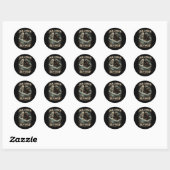 De Zeewolf Ronde Sticker (Vel)
