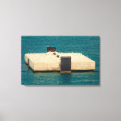 de zegel op de uitgerekt canvasafdruk canvas afdruk (Voorkant)