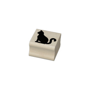 De zegel van de kat, leuk huisdierenkat, rubberstempel
