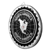 De zegel van Noord-Amerika Dartbord (Voorkant Rechts)