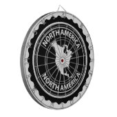 De zegel van Noord-Amerika Dartbord (Voorkant Links)