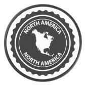 De zegel van Noord-Amerika Hockey Puck (Voorkant)