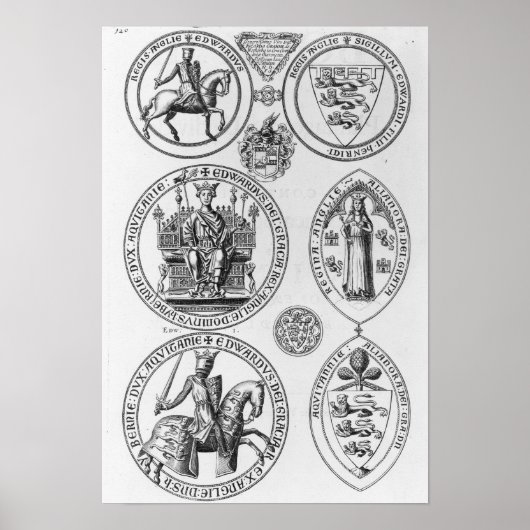 De zegels van Edward I Poster (Voorkant)