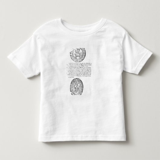 De zegels van Hugues Capet en Robert II de Pious Kinder Shirts (Voorkant)