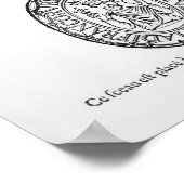 De zegels van Hugues Capet en Robert II de Pious Poster (Hoek)