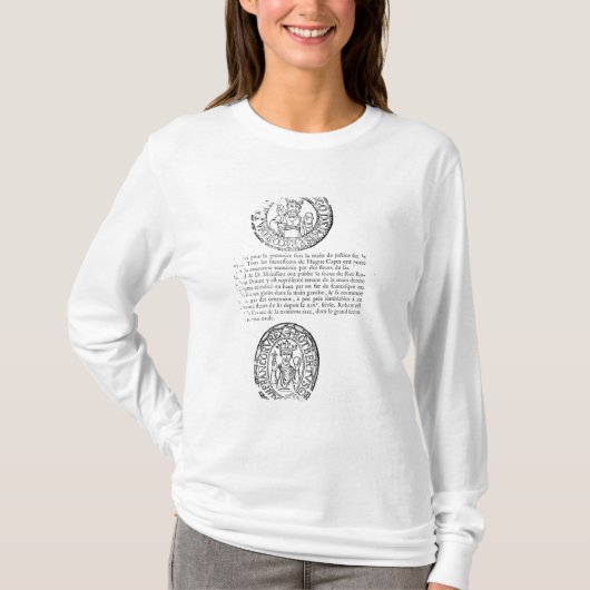 De zegels van Hugues Capet en Robert II de Pious T-shirt (Voorkant)