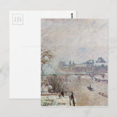 De zegen bekeken uit de Pont Neuf, Winter Briefkaart (Voorkant / Achterkant)