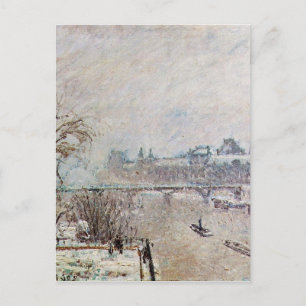 De zegen bekeken uit de Pont Neuf, Winter Briefkaart