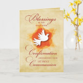 De Zegen van de Gelukwensen van de bevestiging & Kaart (Gele Bloem)