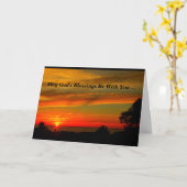 De Zegen van de god is eerst met u de Kaart van de (Gele Bloem)