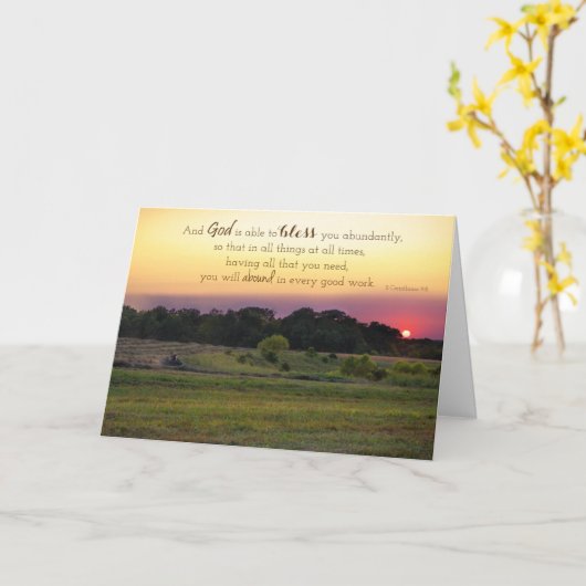 De Zegen van de god Kaart (Gele Bloem)