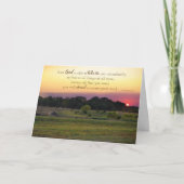 De Zegen van de god Kaart (Voorkant)