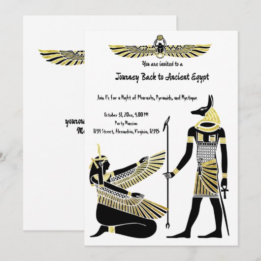 De zegen van de gouden farao: oude Egyptische kuns Kaart (Voorkant / Achterkant)