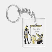 De zegen van de gouden farao: oude Egyptische kuns Sleutelhanger (Voorkant Links)