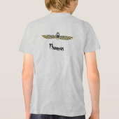 De zegen van de gouden farao: oude Egyptische kuns Tri-Blend Shirt (Achterkant)