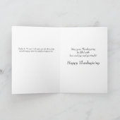 De Zegen van de Thanksgiving Feestdagen Kaart (Binnen)