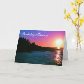 De Zegen van de verjaardag Kaart (Gele Bloem)