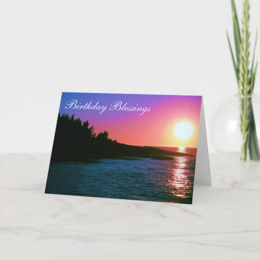De Zegen van de verjaardag Kaart (Voorkant)