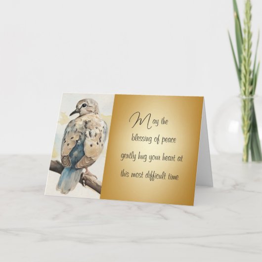 De zegen van de vrede notitiekaartje (Voorkant)