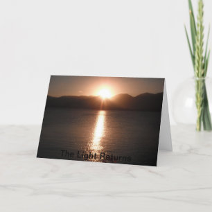 De Zegen van de Zonnestilstand van de winter Feestdagen Kaart