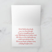 De Zegen van de Zonnestilstand van de winter Feestdagen Kaart (Binnen)