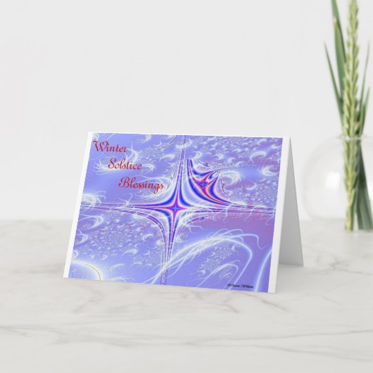 De Zegen van de Zonnestilstand van de winter Feestdagen Kaart (Voorkant)