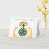 De Zegen van de Zonnestilstand van de zomer met Kaart (Gele Bloem)