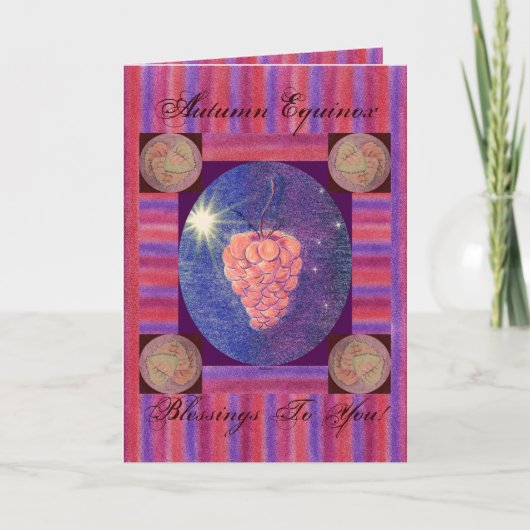 De Zegen van Equinox van de herfst Kaart (Voorkant)