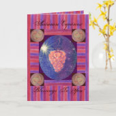 De Zegen van Equinox van de herfst Kaart (Gele Bloem)