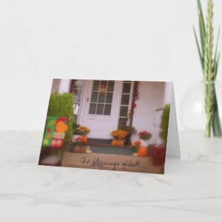De zegen van Herfst ........ Feestdagen Kaart